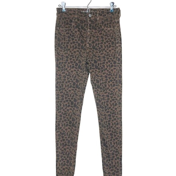 AMERICAN EAGLE Ne(x)t Level Super Hi-Rise Leopard Print Jeggings - Size 4 - Picture 1 of 11